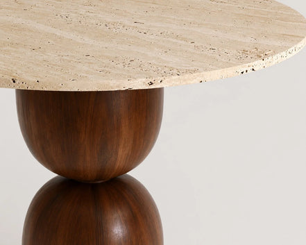 Navita Travertine Dining Table