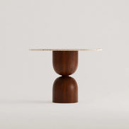 Navita Travertine Dining Table