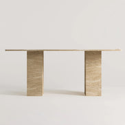 Olivia Travertine Dining Table