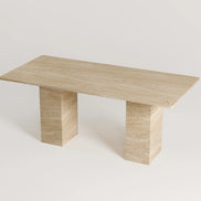 Olivia Travertine Dining Table