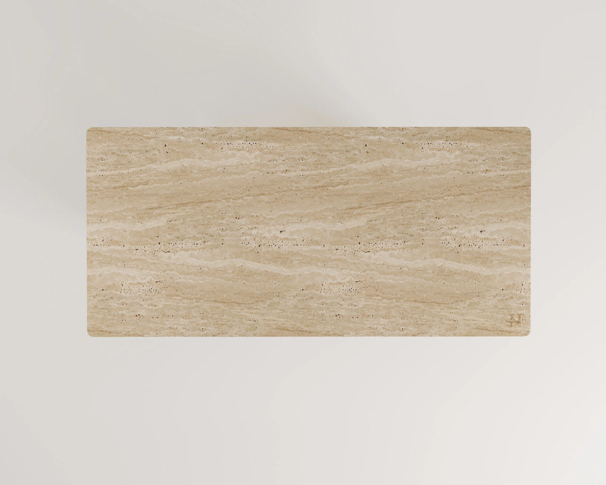 Olivia Travertine Dining Table