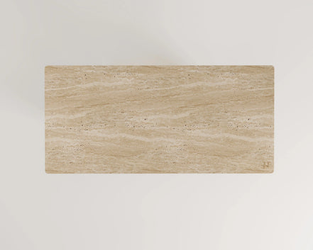 Olivia Travertine Dining Table