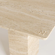 Olivia Travertine Dining Table