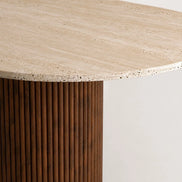 Ravel Travertine Dining Table