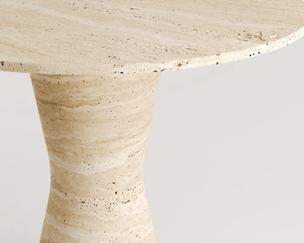 Selenit Travertine Dining Table