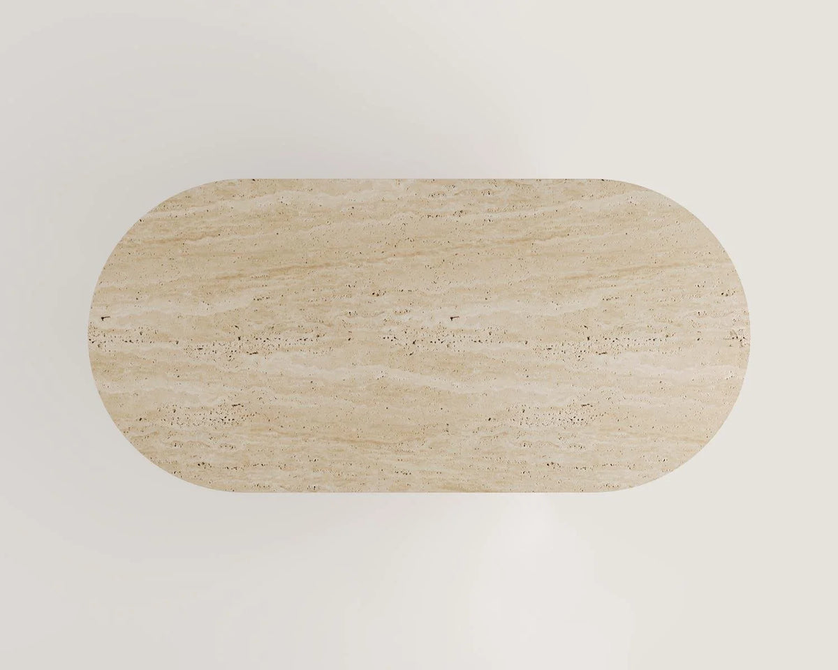 Tulip Travertine Dining Table