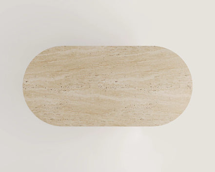 Tulip Travertine Dining Table